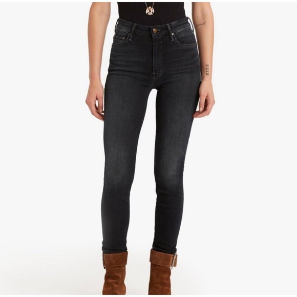 MOTHER Denim the High Waisted Looker Jeans in Coffee Tea or Me Size 28 - Picture 4 of 13